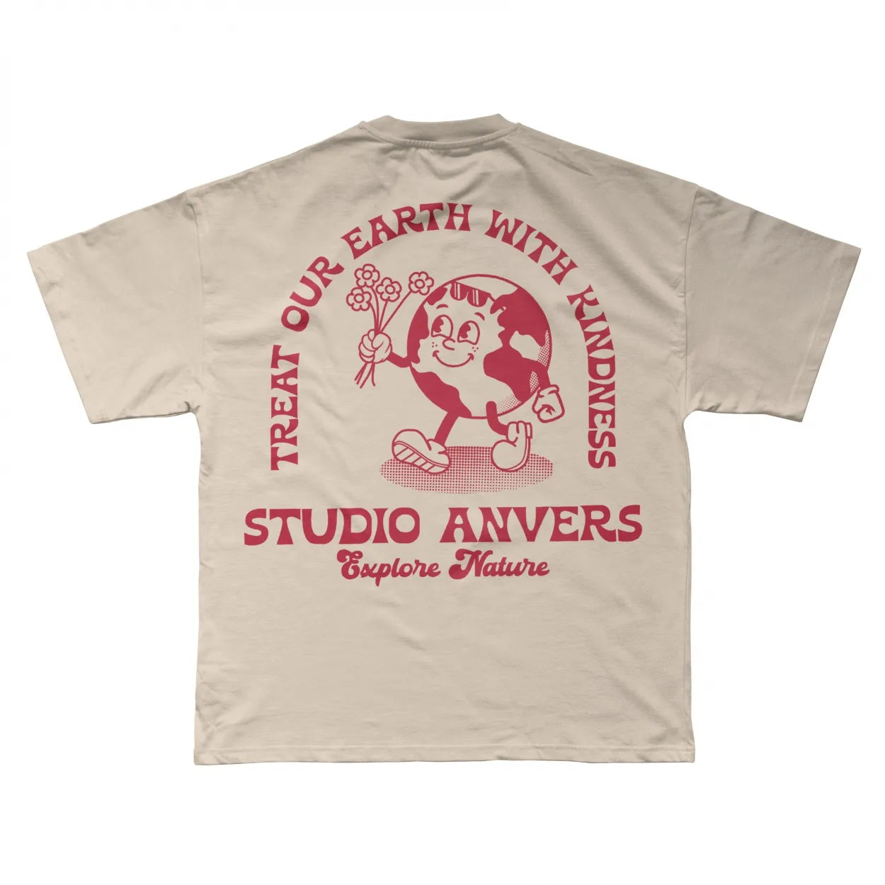 Planet earth t-shirt - beige