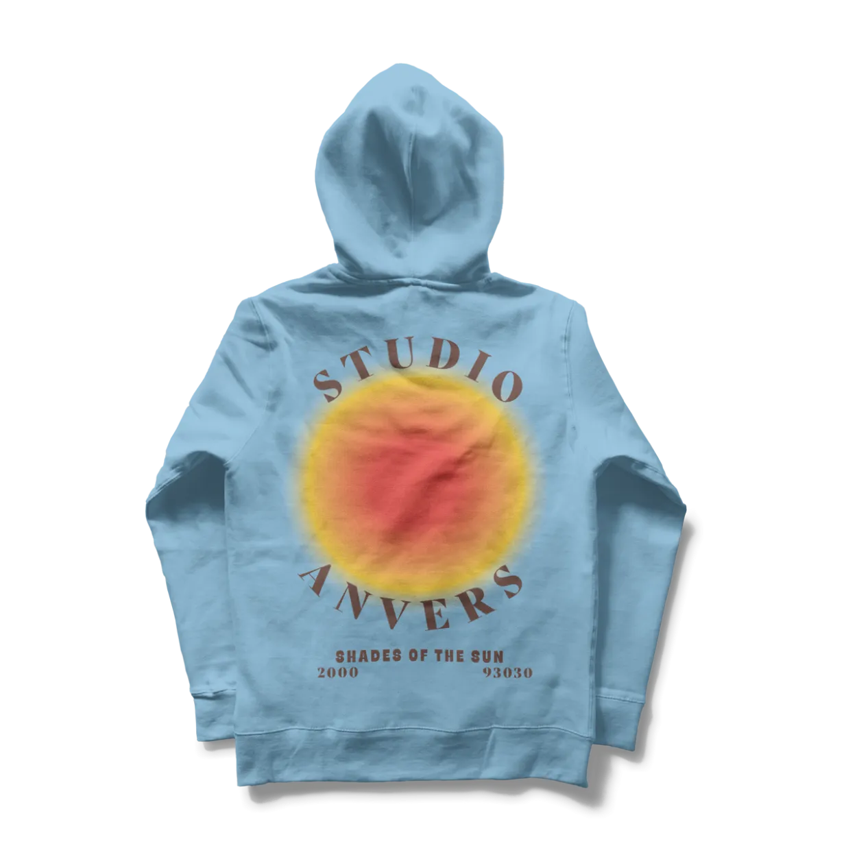 Shades of the sun hoodie - glacial blue