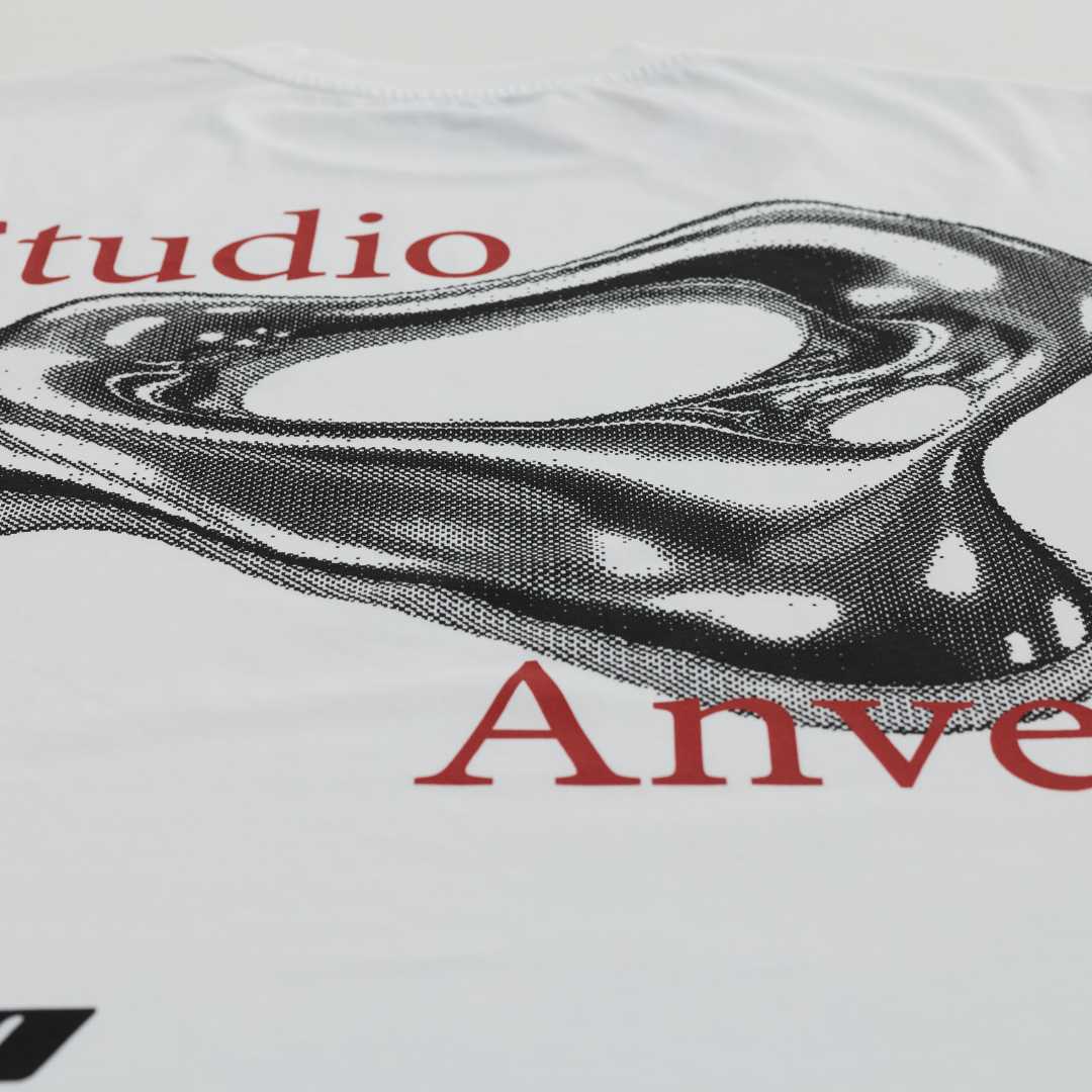 Chrome waves tee - White