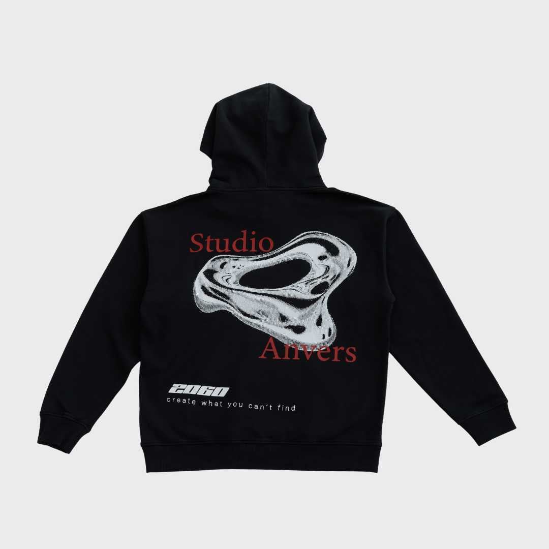 Chrome waves hoodie - Phantom