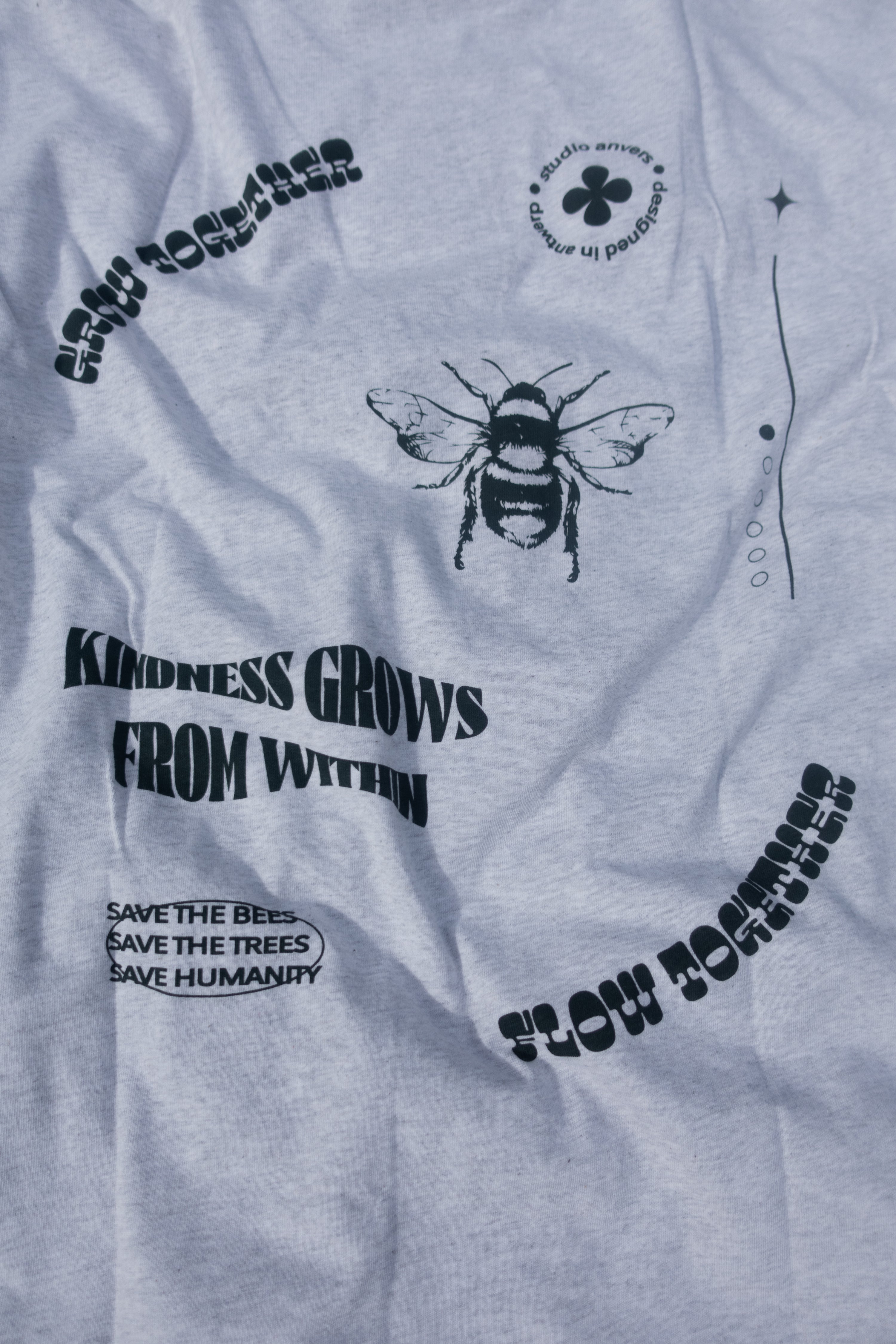 Grow together Tee - Grey - Studio Anvers