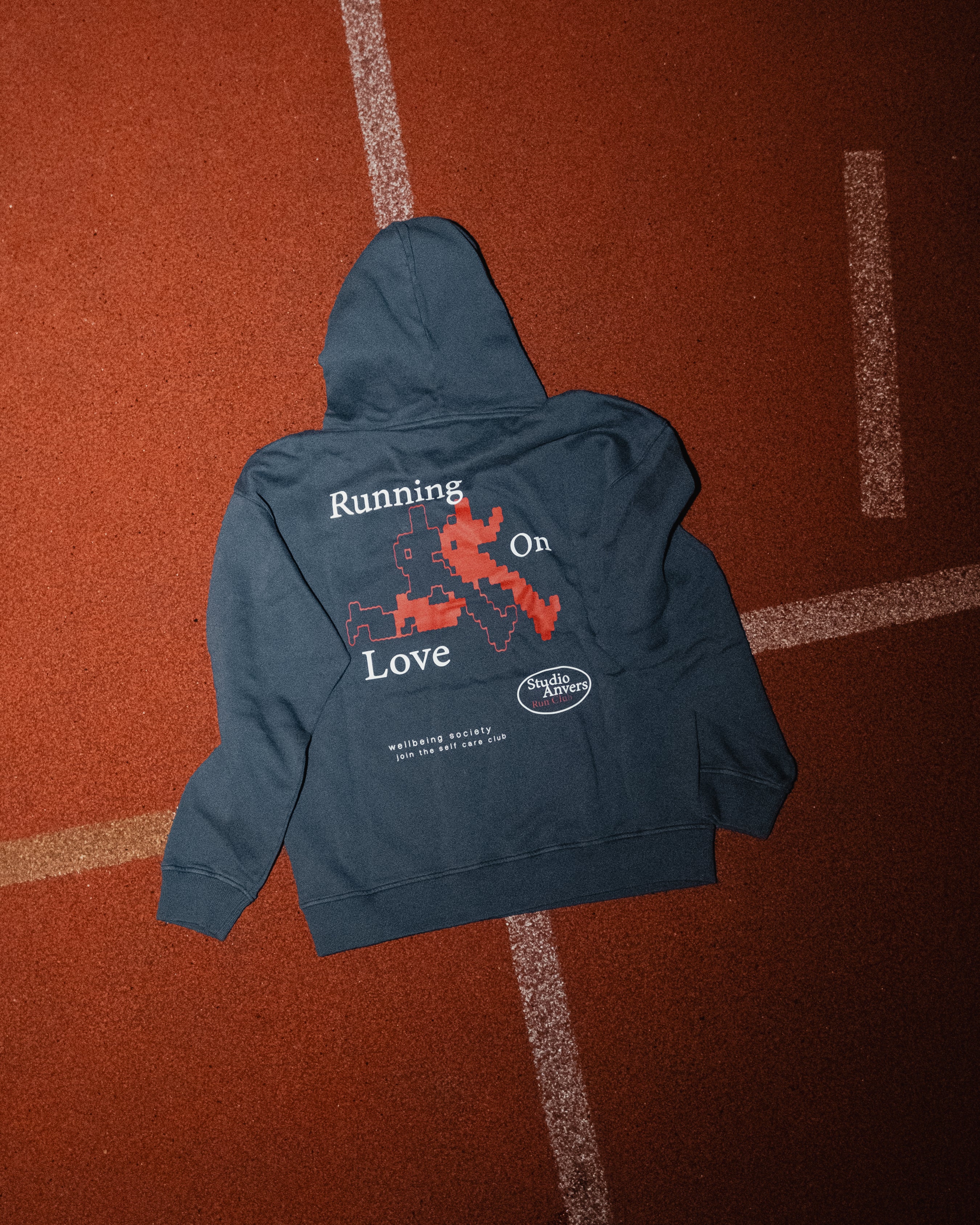 Running on Love hoodie - Navy