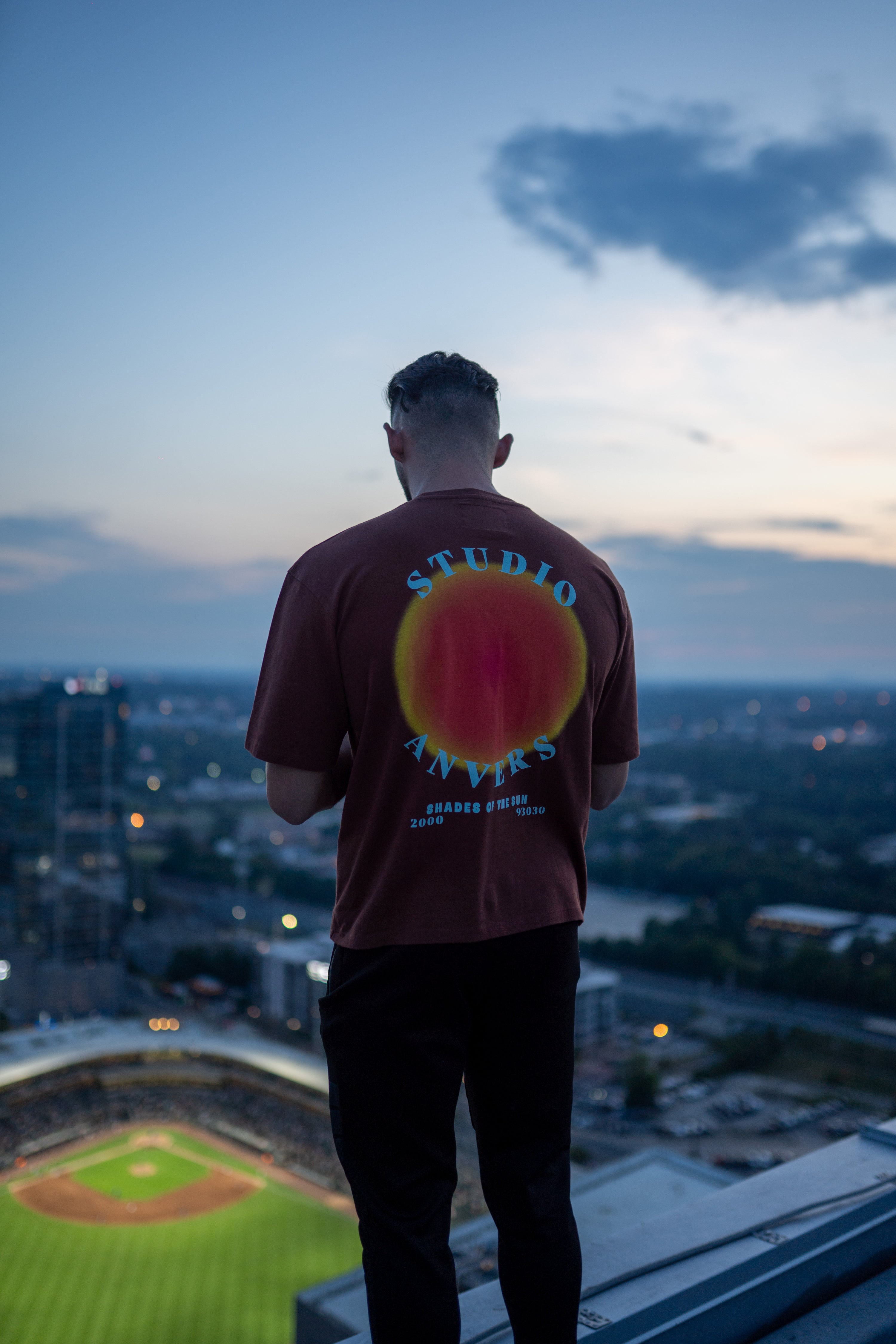 Shades of the sun tee - brown - Studio Anvers