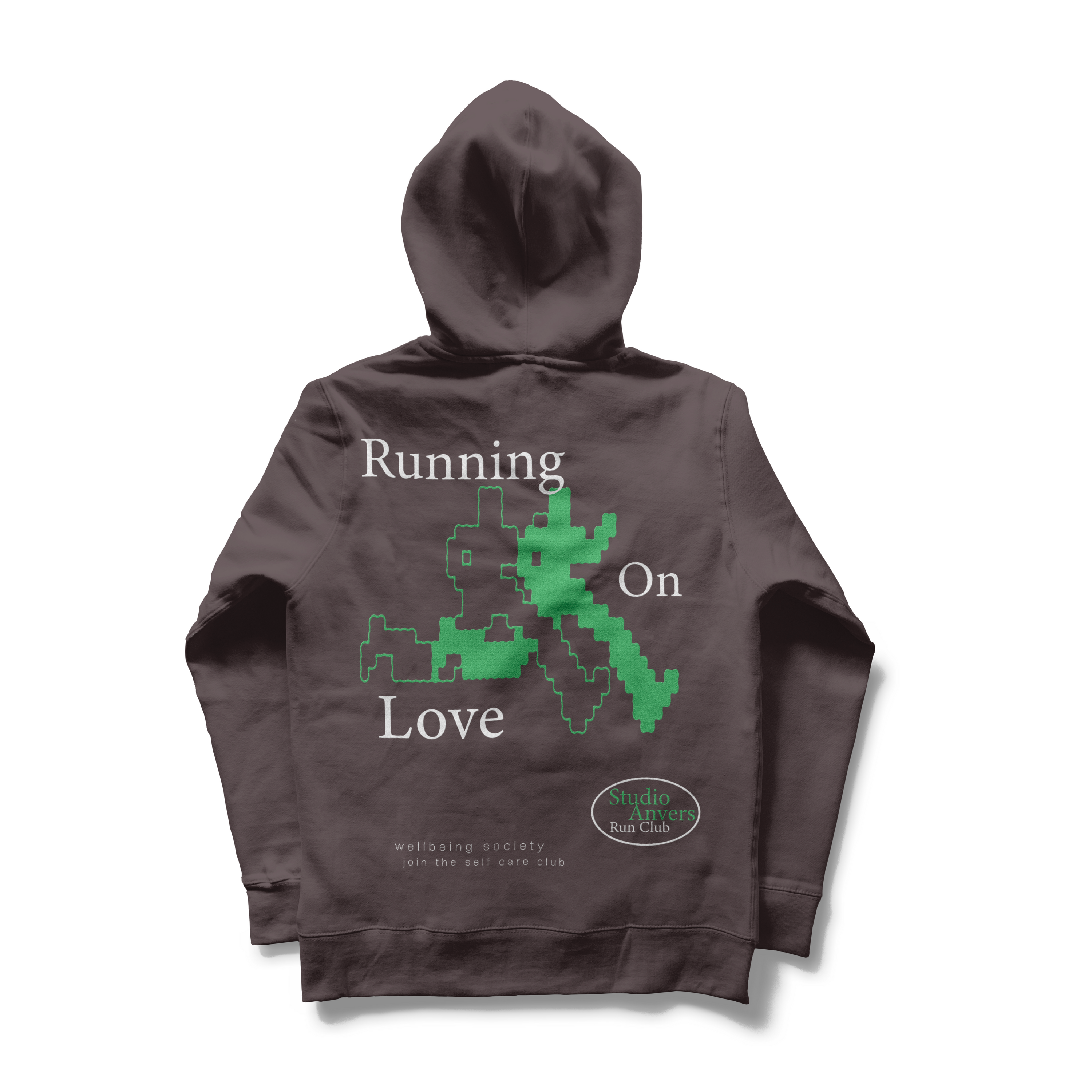 Running on Love Hoodie – Espresso