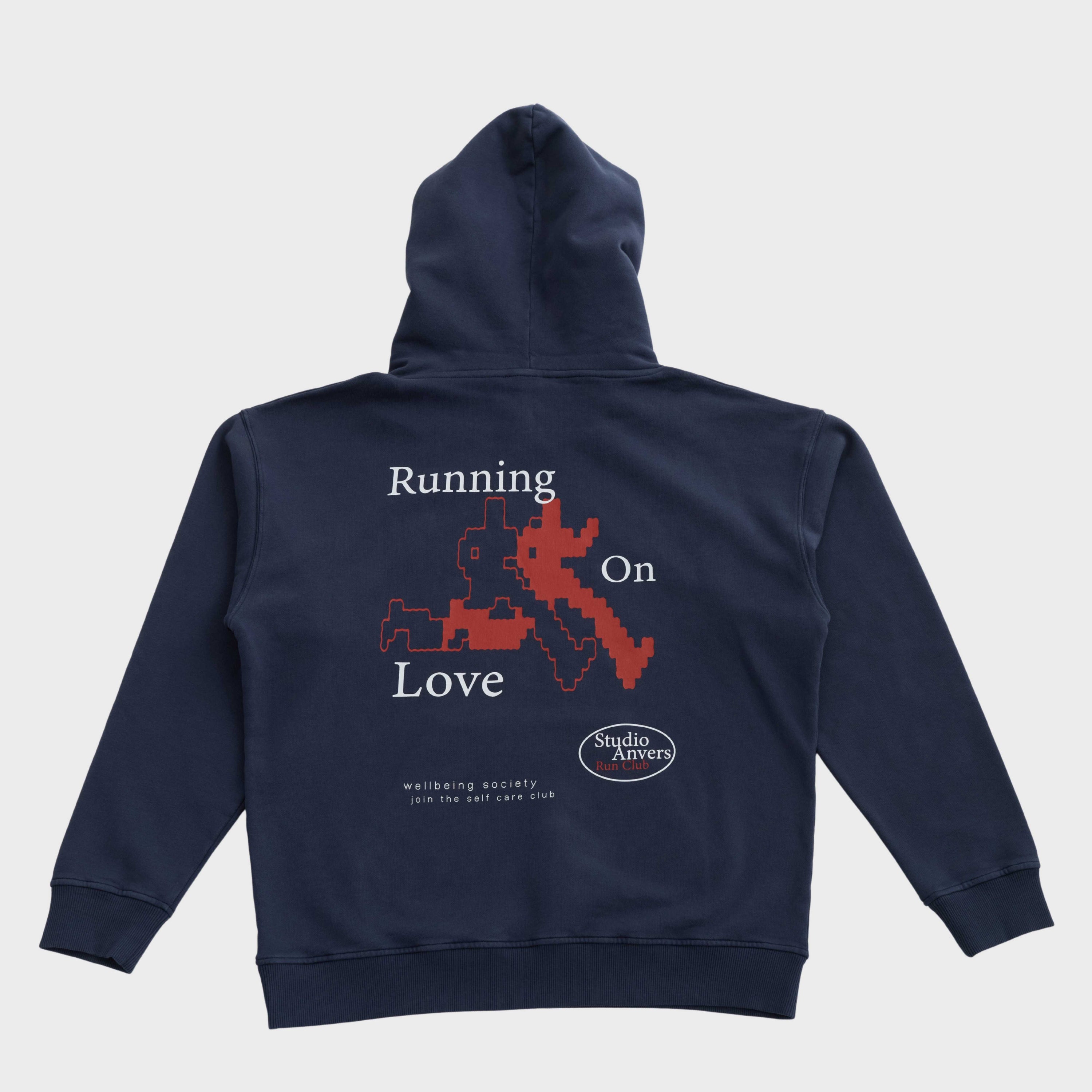 Running on Love hoodie - Navy