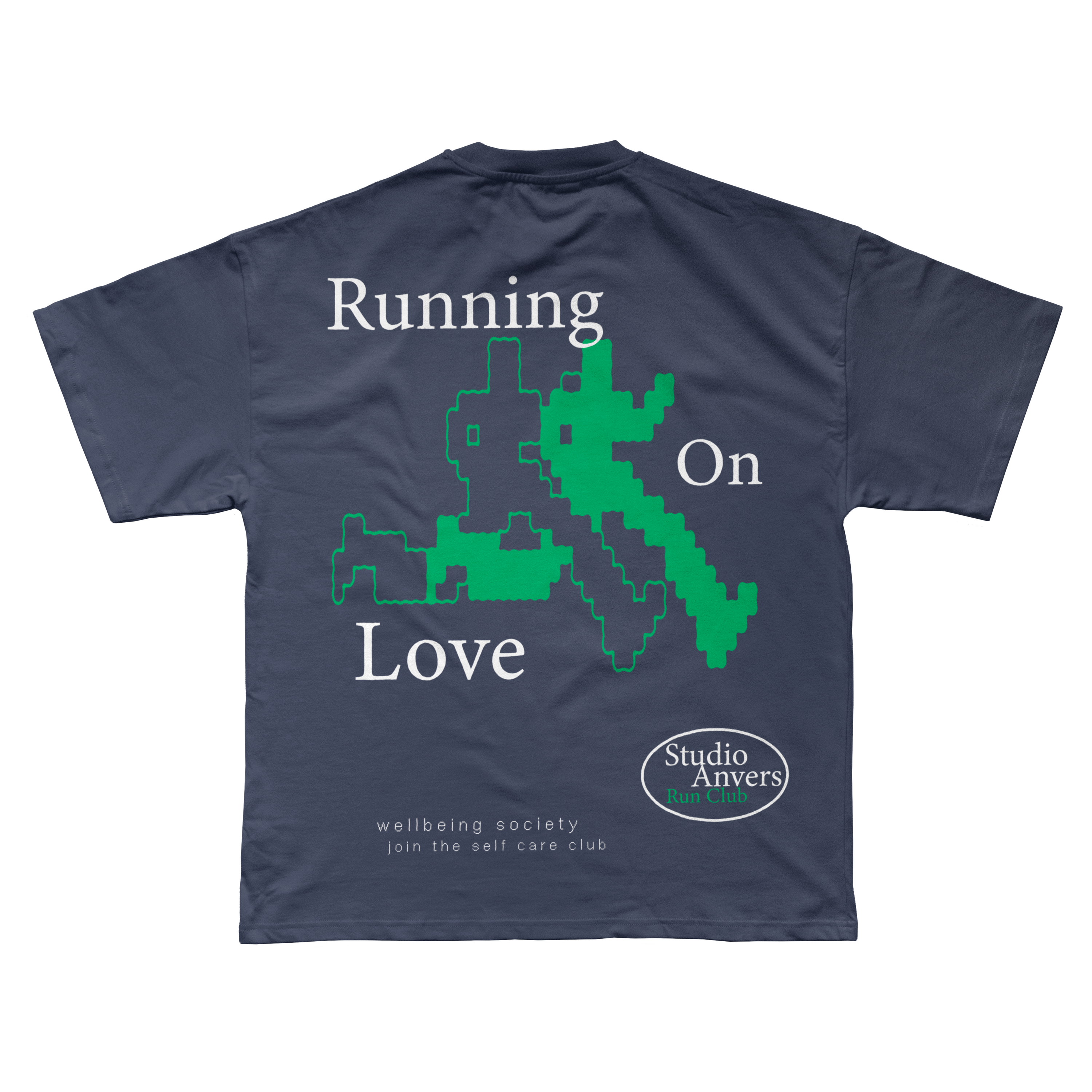 Running on Love Tee – Navy