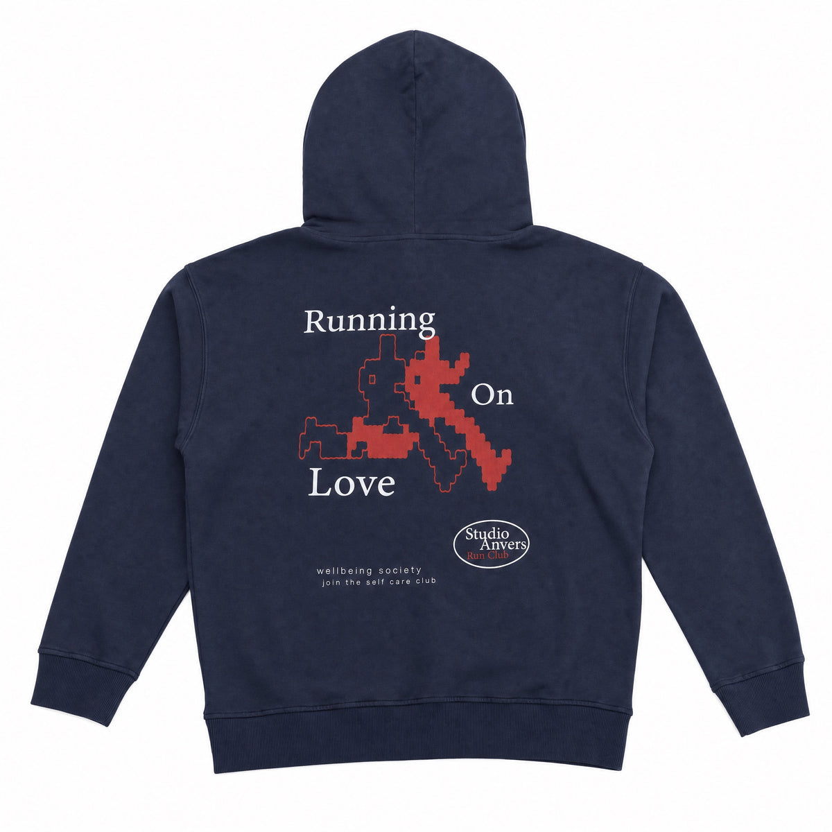 Running on Love hoodie - Navy