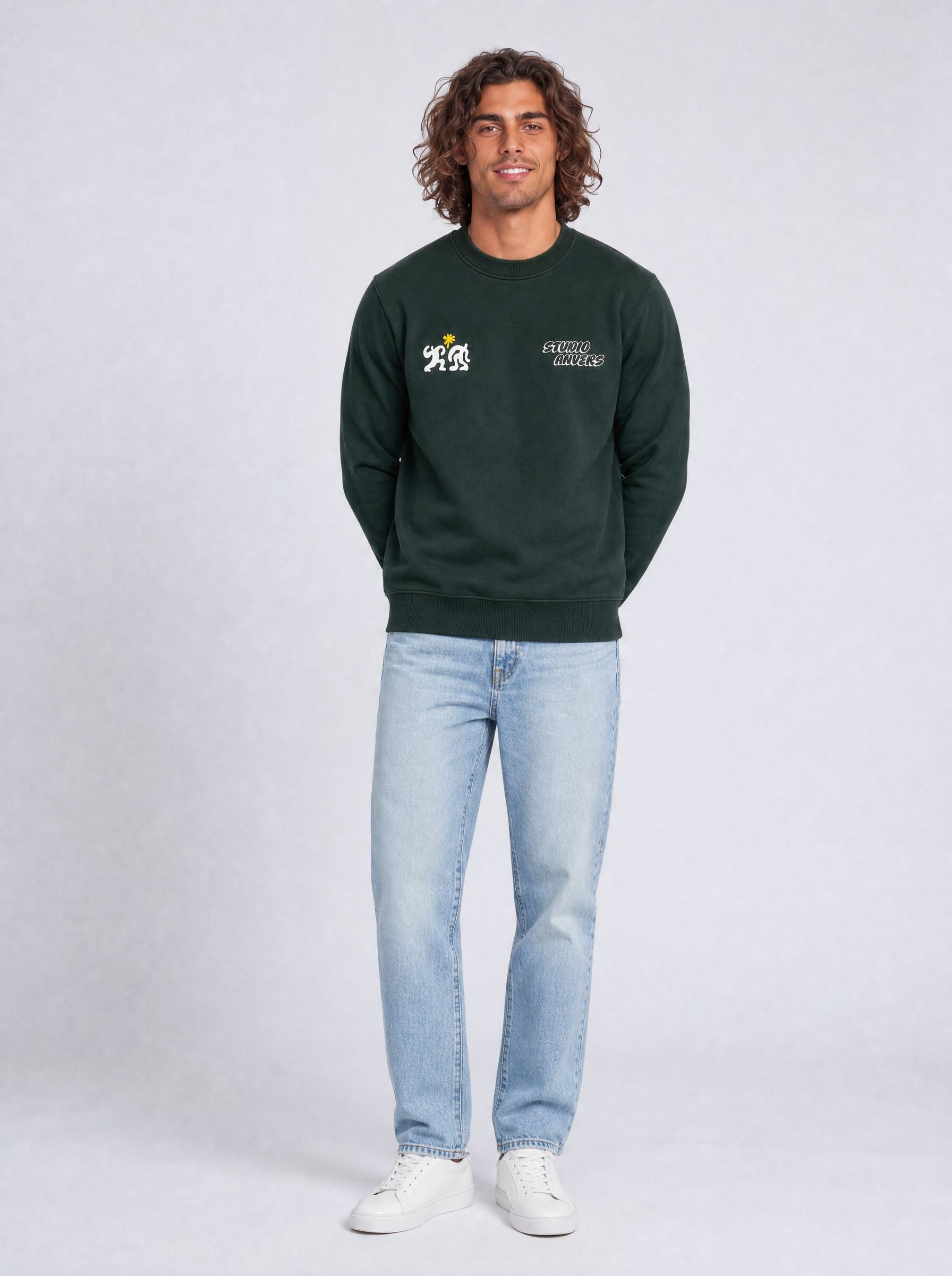 under the same sun crewneck - Green