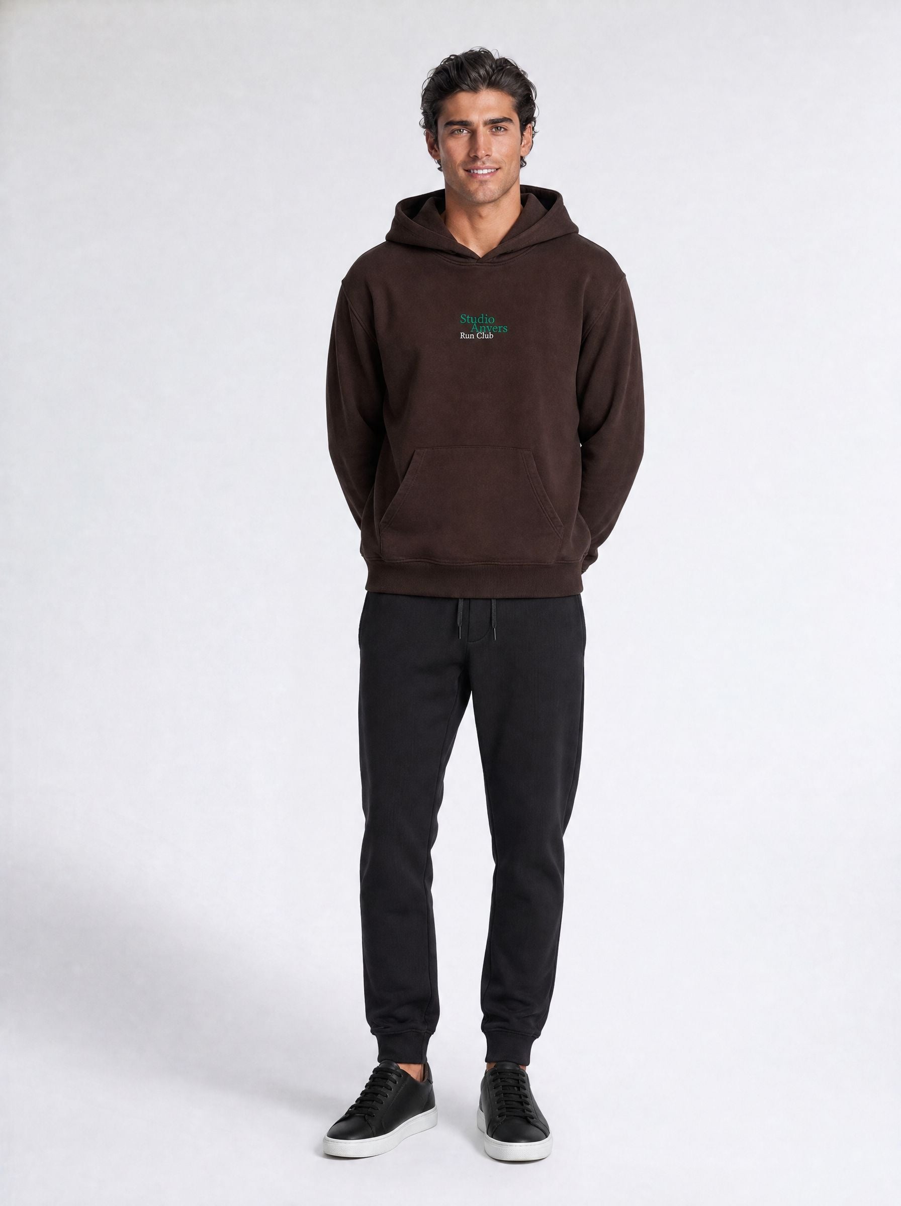 Running on Love Hoodie – Espresso