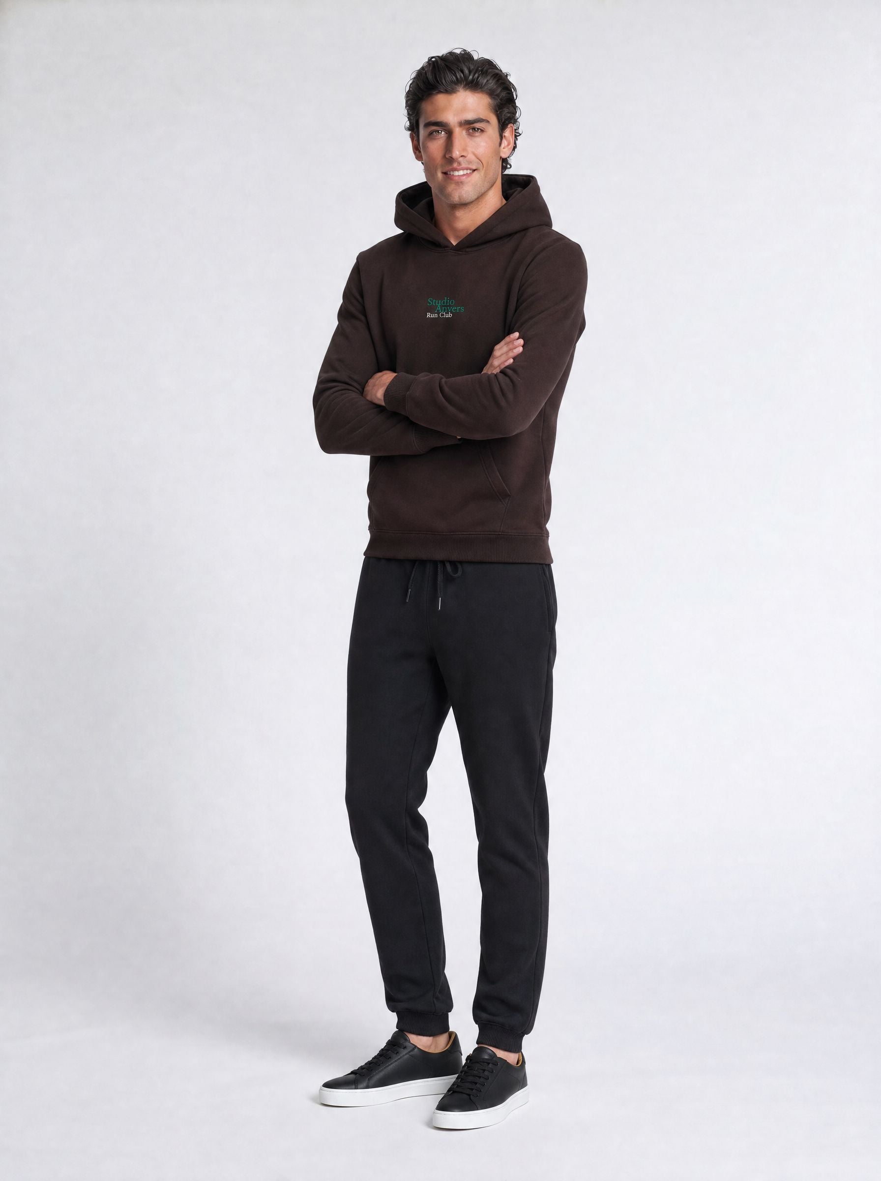 Running on Love Hoodie – Espresso