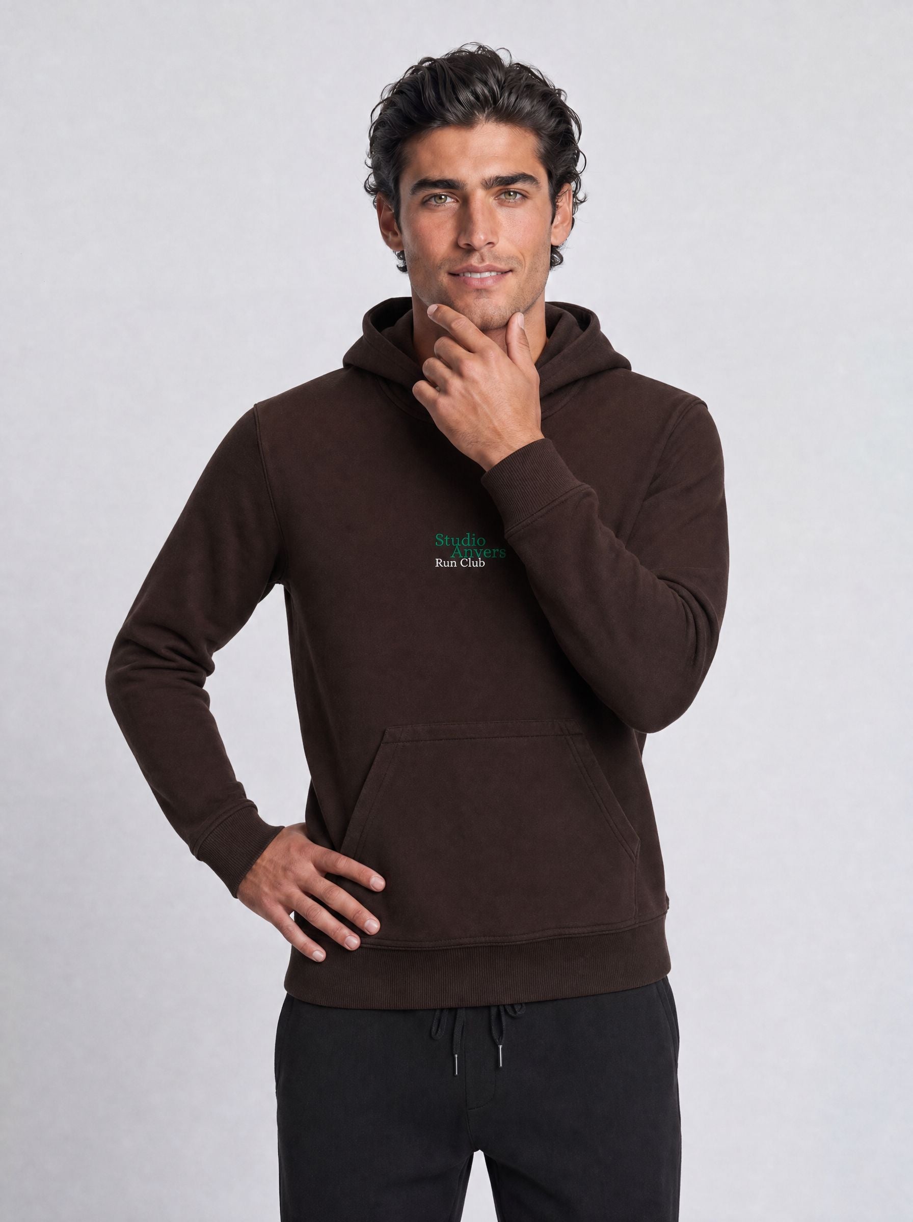 Running on Love Hoodie – Espresso