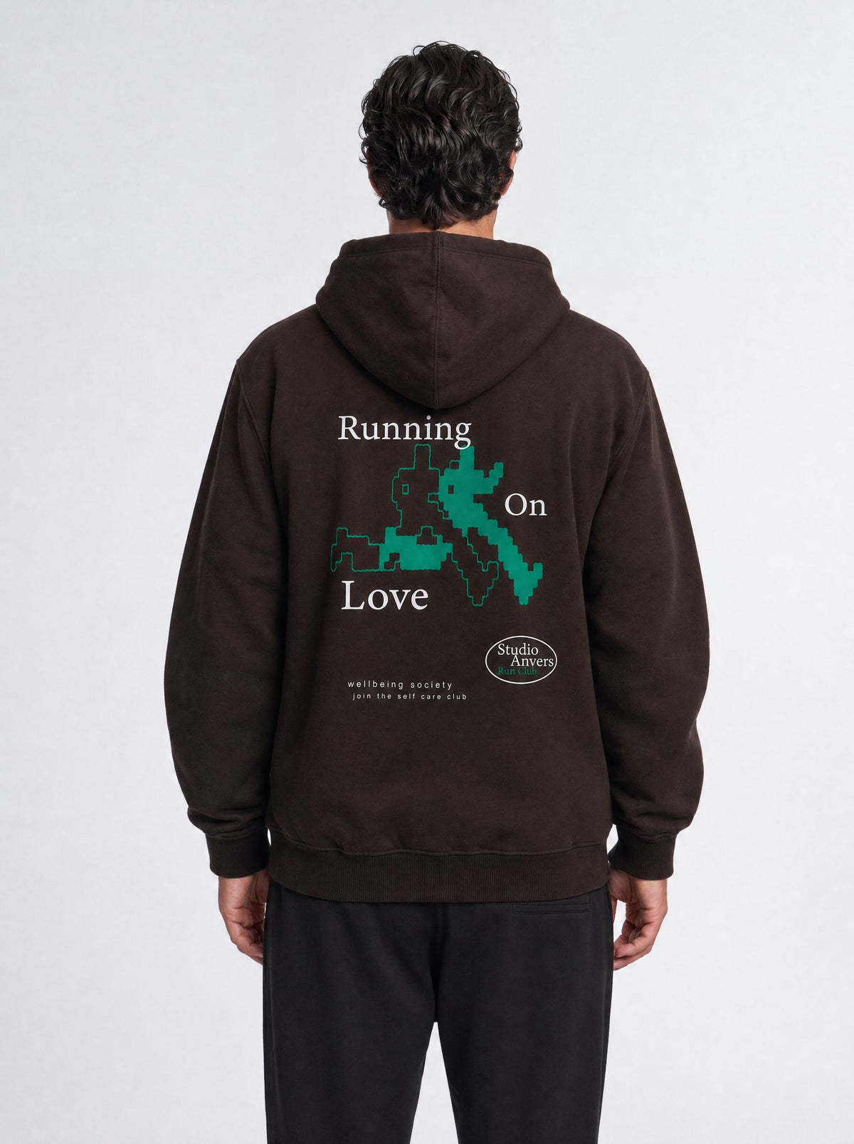 Running on Love Hoodie – Espresso