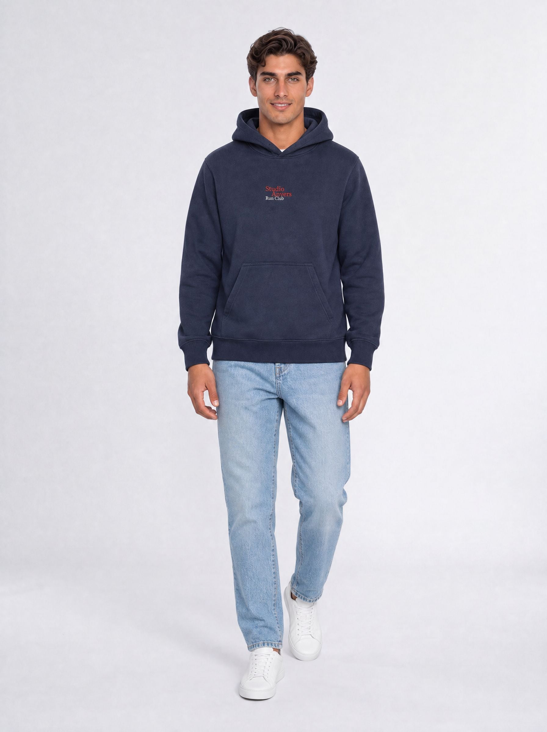 Running on Love hoodie - Navy